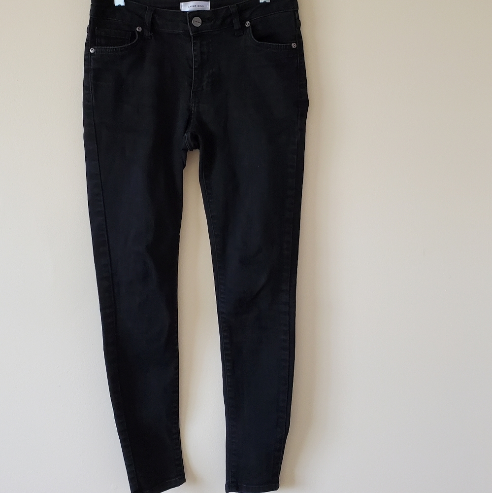 Anine Bing Black Skinny Jeans sz 26